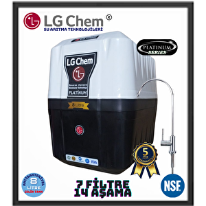 Platinum Si̇yah  7 Fi̇li̇tre 14 Aşama Mi̇neral Ve Alkali̇ Ph Fi̇li̇treli̇ Su Aritma Ci̇hazi 90 GPD NANO MEMBRANE
