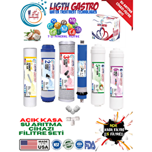 Light Gastro Açik Kasa Tüm Su Aritma Ci̇hazlarina Uygun 6 Li Fi̇li̇tre Takimi.mi̇neral  Fi̇li̇treli̇.