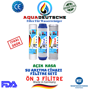 Aqua Deutsche Açik Kasa Su Aritma Ci̇hazi Ön 3 İnli̇ne Fi̇li̇tre Seti̇.i̇thal Ürün.