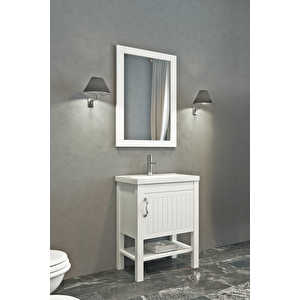 Helen 65 Cm Banyo Dolabı Beyaz - Boy Dolap Hariç