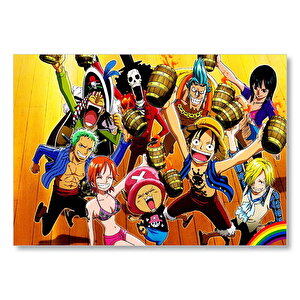 One Piece Takım Görseli Mdf Ahşap Tablo 35x50 cm