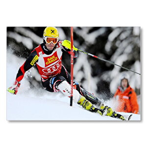 Marcel Hirscher Spor Kayak Mdf Ahşap Tablo 50x70 cm