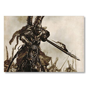 Zırh Mıztak Polonyalı Kanatlı Süvari Görseli Mdf Ahşap Tablo 35x50 cm