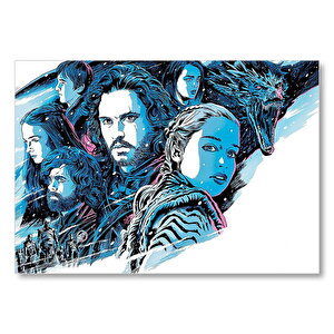 Game Of Thrones Karakterleri Karikatürize Mdf Ahşap Tablo 25x35 cm