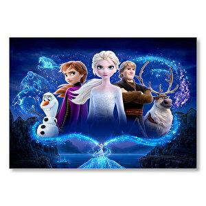 Frozen Karlar Ülkesi 2013 Görseli Mdf Ahşap Tablo 50x70 cm