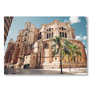 İspanya Muhteşem Katedral Ve Gökyüzü Mdf Ahşap Tablo