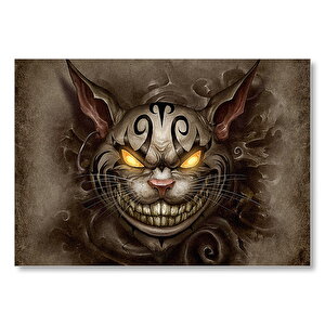 Amerikan Mcgee Cheshire Kedisi Görseli Mdf Ahşap Tablo 25x35 cm