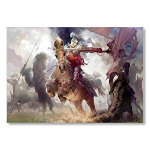 Video Oyunları Might And Magic Kahramanları Görseli Mdf Ahşap Tablo 35x50 cm