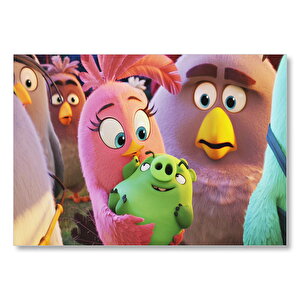 Angry Birds Aile Görseli Mdf Ahşap Tablo 25x35 cm