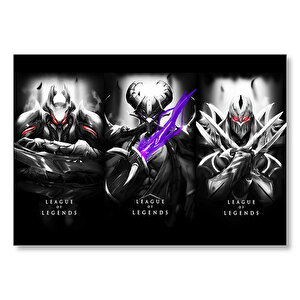 League Of Legends Animasyon Afiş Görseli Mdf Ahşap Tablo 25x35 cm