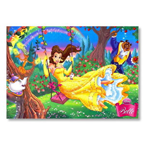 Disney Çizgi Film Güzel Ve Çirkin Mdf Ahşap Tablo 50x70 cm