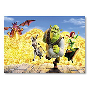 Shrek, Shrek Ekstra Büyük Mdf Ahşap Tablo 35x50 cm