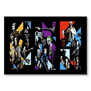 Kara Şövalye Sanat Afişi Mdf Ahşap Tablo 35x50 cm