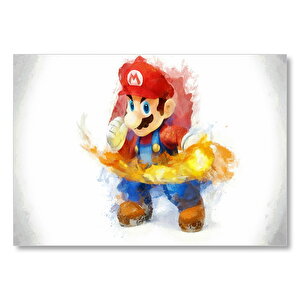 Super Mario Çizim Mdf Ahşap Tablo 25x35 cm
