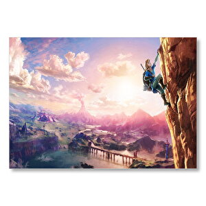 Zeldanın Vahşi Nefesi Efsanesi Çizgi Film Görseli Mdf Ahşap Tablo 50x70 cm