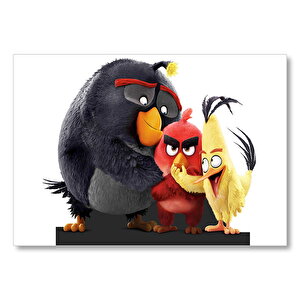 Angry Birds Karekterler Görseli Mdf Ahşap Tablo 50x70 cm