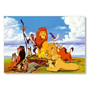 Aslan Kral Çizgi Filmler Disney Mdf Ahşap Tablo 35x50 cm