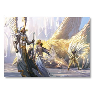 Kudret Ve Sihirli Melek Sanatı Mdf Ahşap Tablo 35x50 cm