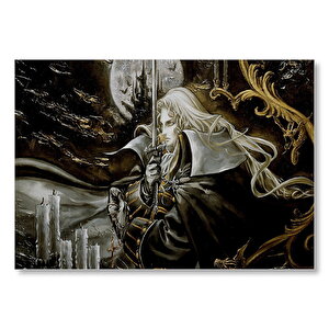Castlevania Games Mumlar Savaşçı Görseli Mdf Ahşap Tablo 50x70 cm