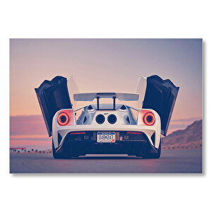 2017 Ford Gt Beş Sürüş Modu Görseli Mdf Ahşap Tablo 50x70 cm