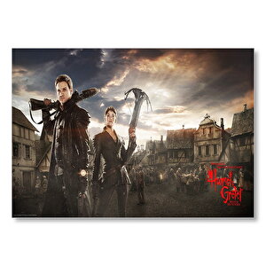 Hansel Ve Gretel Cadı Avcıları Görseli Mdf Ahşap Tablo 50x70 cm