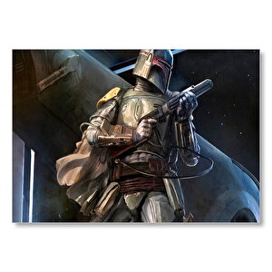 Boba Fett Uzay Yıldız Savaşları Ödül Avcısı Mdf Ahşap Tablo