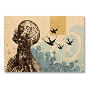 Sanatsal Anatomi Mdf Ahşap Tablo 25x35 cm