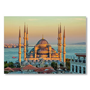Sultan Ahmed Camii İstanbul Görseli Mdf Ahşap Tablo 25x35 cm