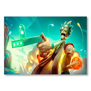 Rick Ve Morty Dragon Ball Mdf Ahşap Tablo