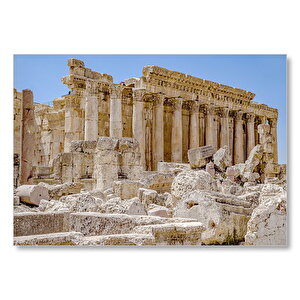 Antik Tapınak Kalıntıları Mdf Ahşap Tablo 50x70 cm