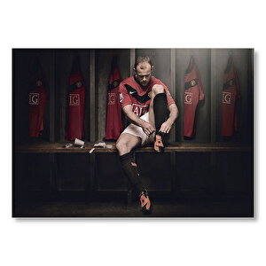 Wayne Rooney Manchester United Futbolcu Mdf Ahşap Tablo 35x50 cm