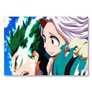 Anime My Hero Academia Eri Izuku Midoriya Görseli Mdf Ahşap Tablo 35x50 cm