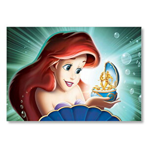 Disney Denizkızı Ve Müzik Kutusu Mdf Ahşap Tablo 25x35 cm