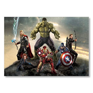 Marvel Avengers Görseli Mdf Ahşap Tablo 50x70 cm
