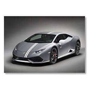 Lamborghini Huracan Lp 610 Gri Mdf Ahşap Tablo