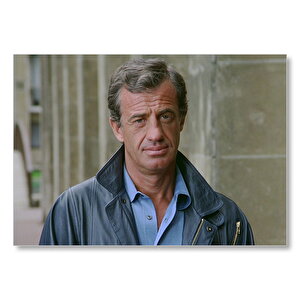 Jean Paul Belmondo Sokak Pozu Mdf Ahşap Tablo 35x50 cm