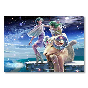 Koç Burcu Görseli Mdf Ahşap Tablo 35x50 cm