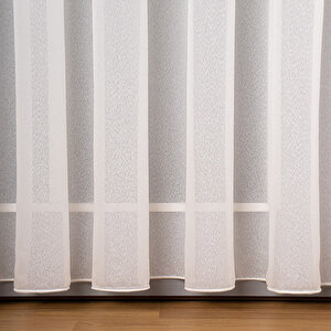 Kar Efektli Beyaz Tül Perde, Sık Pileli Dikim 200x260 cm