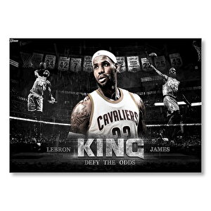 Lebron James Cleveland Cavaliers Kral Mdf Ahşap Tablo 25x35 cm