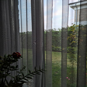 Füme Tül Perde, Pileli Dikim, Ütü Istemez 450x270 cm