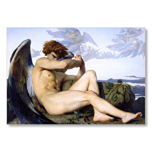 Gökten Düşmüş Melek Alexandre Cabanel Sanat Görseli Mdf Ahşap Tablo 50x70 cm