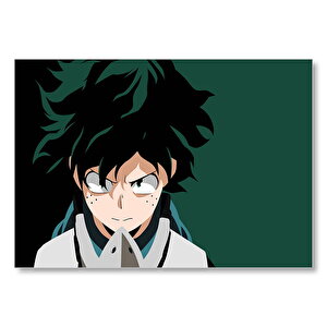 Erkek Anime Karakteri My Hero Academia, Boku No Hero Academia Görseli Mdf Ahşap Tablo 35x50 cm