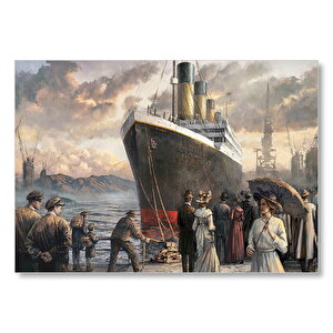 Titanik, İlk Ve Son Yolcuları Mdf Ahşap Tablo 25x35 cm
