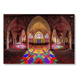 İran'da Vitraylar Ve Tavan Süslemeleri Mdf Ahşap Tablo 35x50 cm