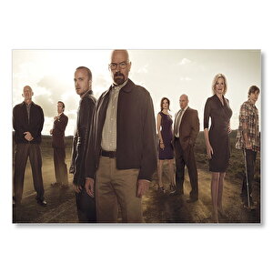 Breaking Bad Oyuncuları Bir Arada Mdf Ahşap Tablo 35x50 cm