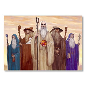 Saruman Ve Kötü Büyücüler Mdf Ahşap Tablo 35x50 cm