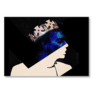 Kadın, Erkek, Taç Ve Yıldızlar Kompozisyon Mdf Ahşap Tablo 50x70 cm