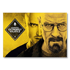 Breaking Bad Dikkat Yüksek Derecede Uçucu Mdf Ahşap Tablo 35x50 cm