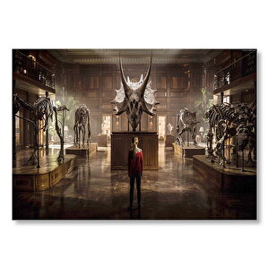 Jurassic World Kayıp Krallık İskelet Müzesi Mdf Ahşap Tablo
