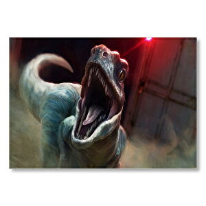 Jurassic World Velociraptor Blue Mdf Ahşap Tablo 50x70 cm